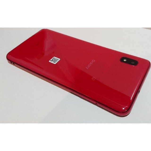 値下げ!!★au Galaxy A20 SCV46　Red　SIMロック解除済 1