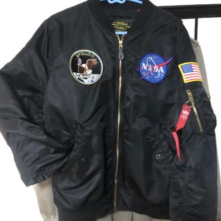 アルファインダストリーズ(ALPHA INDUSTRIES)のNASA ma-1 ブラック(ブルゾン)