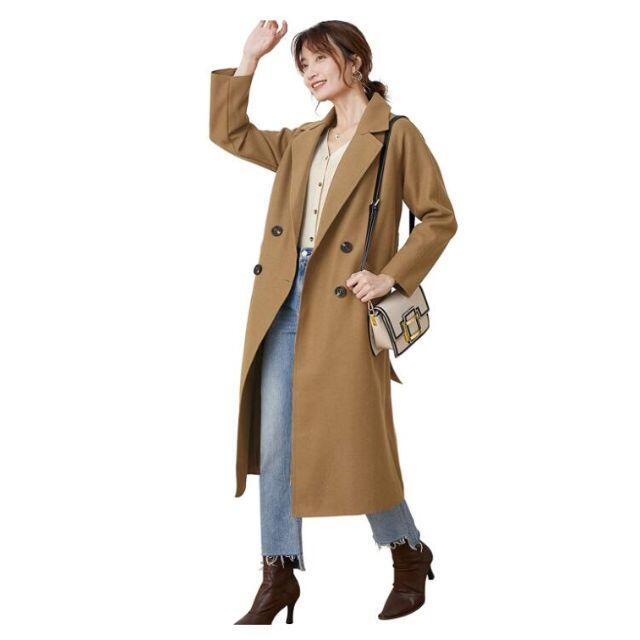 新品★ロングコート おしゃれ ゆったりタイプ 着やせ効果抜群 通勤デート