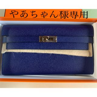 エルメス(Hermes)のHERMES ケリーウォレット　ヴェルソ　バイカラー(長財布)