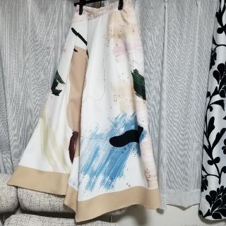 アメリヴィンテージ(Ameri VINTAGE)のEVEEVE様専用 MARY PAINTING FLARE SKIRT(ロングスカート)