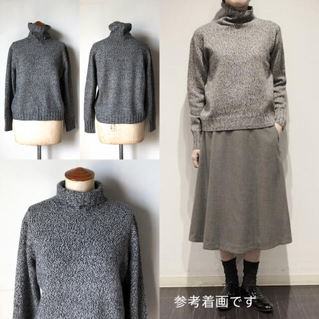 MARGARET HOWELL(マーガレットハウエル)のMARGARET HOWELL ウールカシミヤ タートルネックニットプルオーバー レディースのトップス(ニット/セーター)の商品写真