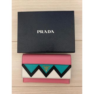 プラダ(PRADA)のプラダ　サフィアーノ　コンパクト財布(財布)