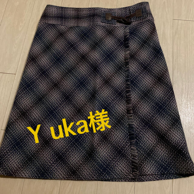 UNTITLED(アンタイトル)のYuka様　untitled  ウール  ラップスカート レディースのスカート(ひざ丈スカート)の商品写真