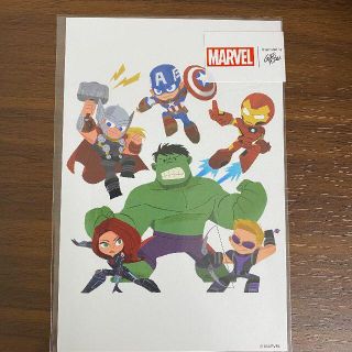 マーベル(MARVEL)のmarvel　ポストカードセット(使用済み切手/官製はがき)