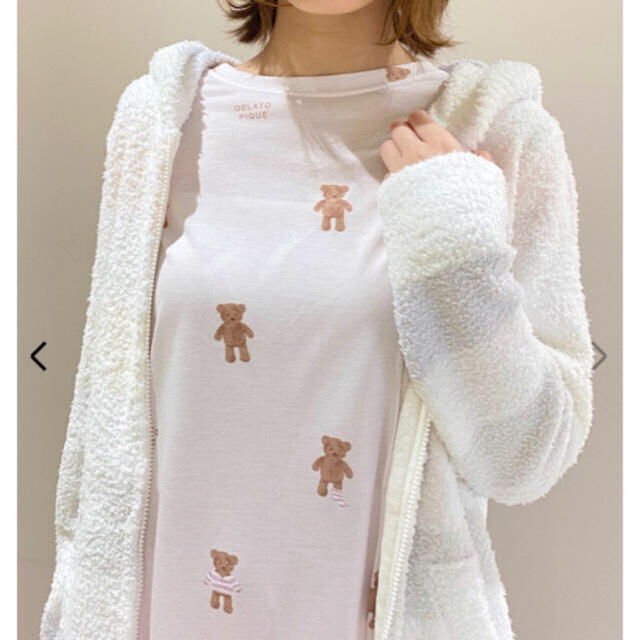 gelato pique(ジェラートピケ)の新品☆ベアＴシャツ＆ロングパンツ レディースのルームウェア/パジャマ(ルームウェア)の商品写真