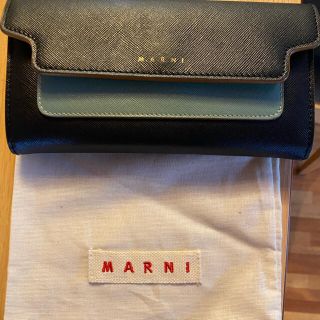 美品 MARNI マルニ 長財布 FLAP FASTENED WALLET