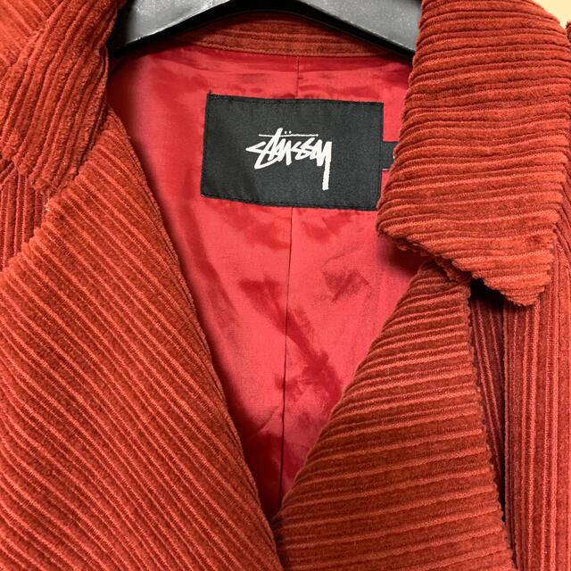 STUSSY(ステューシー)のstussy women トレンチコート　コーデュロイ レディースのジャケット/アウター(トレンチコート)の商品写真