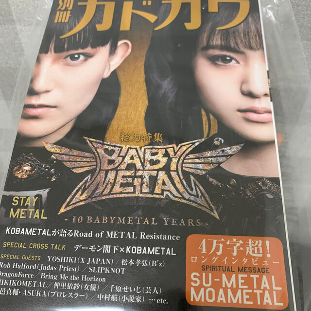 別冊カドカワ総力特集ＢＡＢＹＭＥＴＡＬ ＳＴＡＹ　ＭＥＴＡＬ エンタメ/ホビーの本(アート/エンタメ)の商品写真