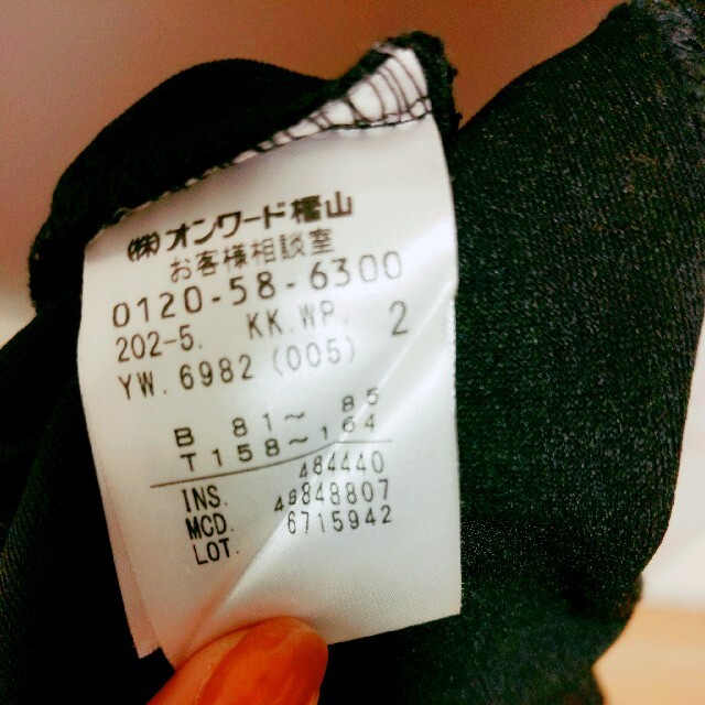 anySiS(エニィスィス)の黒レースブラウス レディースのトップス(シャツ/ブラウス(長袖/七分))の商品写真