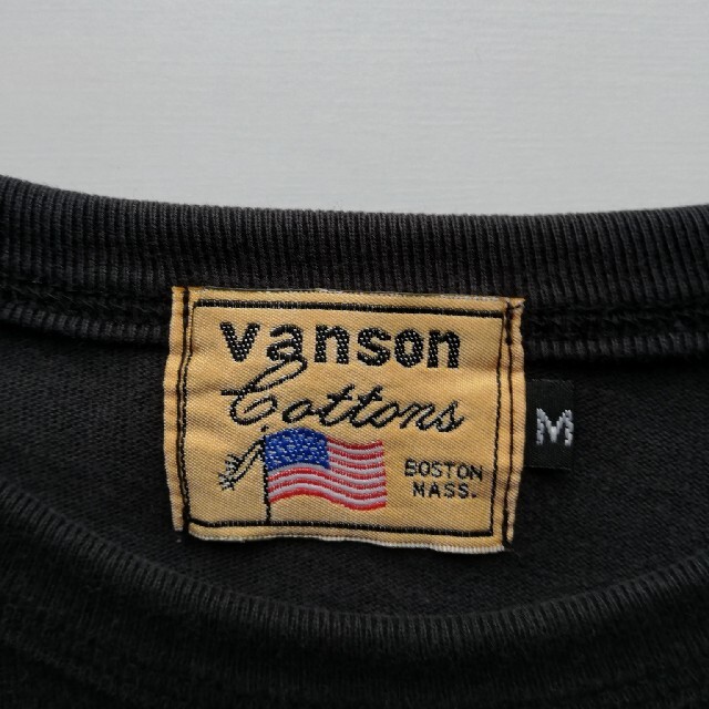 VANSON(バンソン)のVANSON/刺繍&プリントロンT/USED/バイカー メンズのトップス(Tシャツ/カットソー(七分/長袖))の商品写真