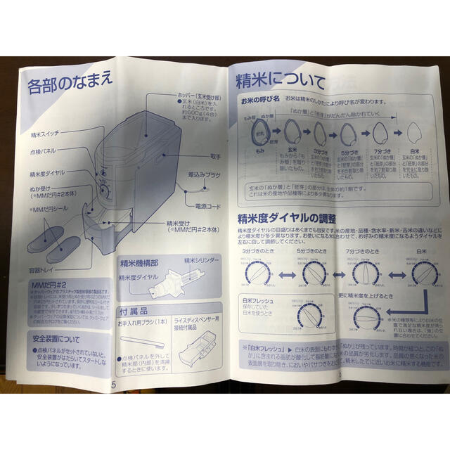 象印(ゾウジルシ)の精米機　Tupperware  スマホ/家電/カメラの調理家電(精米機)の商品写真