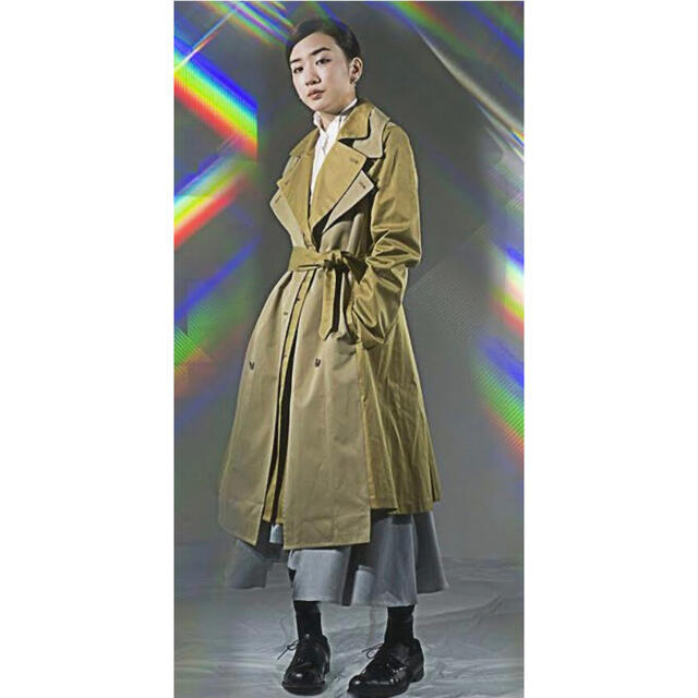 sacai(サカイ)のANREALAGE PRISM LAYERED TRENCH COAT 38 メンズのジャケット/アウター(トレンチコート)の商品写真