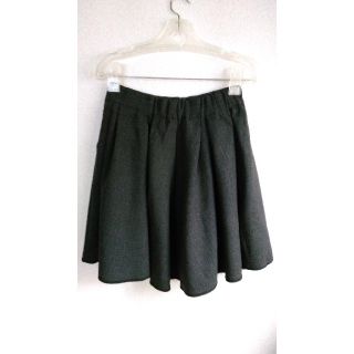 ザラ(ZARA)のZARA グレーのストライプ フレアスカート(ミニスカート)