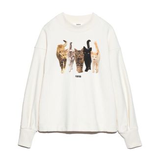 fur fur - cat print sweat キャットプリントスウェット 新品同様の ...