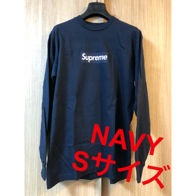 Supreme Box Logo L/S Tee navy s シュプリーム-