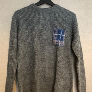 テレビで話題】 【希少】Harris Tweed ハリスツイード 切り替え ニット