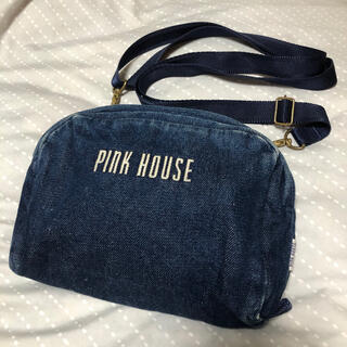 ピンクハウス(PINK HOUSE)の【最終値下げ】ピンクハウス  デニム　ロゴショルダーバッグ (ショルダーバッグ)