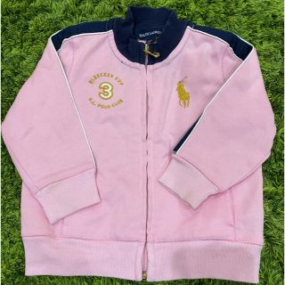 ラルフローレン(Ralph Lauren)のポロ ラルフローレン　パーカー　ジャケット　キッズ　女の子　80 ピンク(ジャケット/上着)