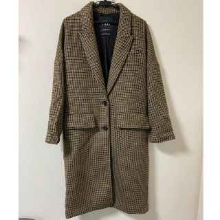 ザラ(ZARA)のZARA チェックチェスターコート(チェスターコート)