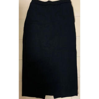 ユニクロ(UNIQLO)のタイトスカート 黒(ひざ丈スカート)