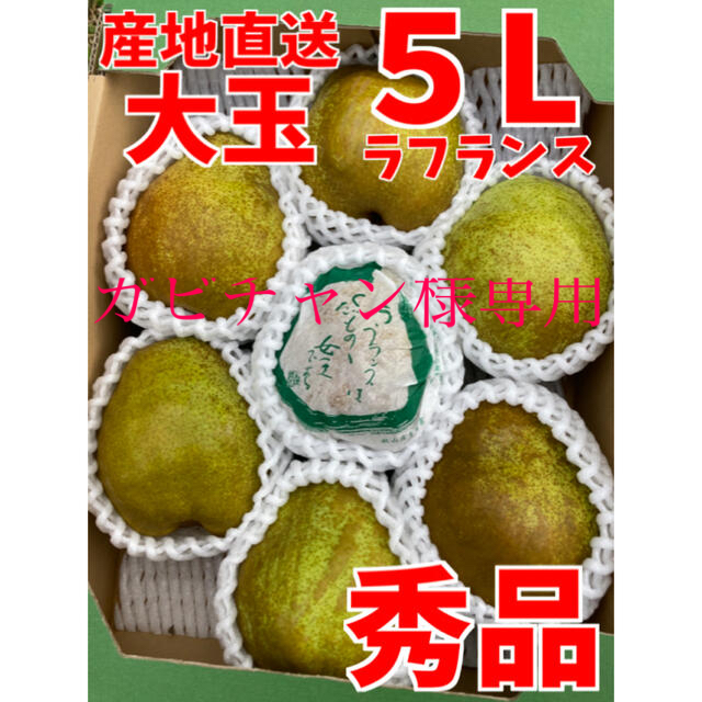 人気急上昇中 【ガビチャン様専用】山形県産ラフランス5L3kg4箱①