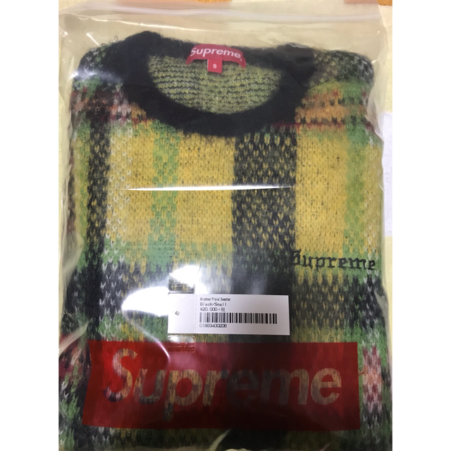 supreme - Supreme brushed Sweater plaid ニット/セーター 【年間ランキング6年連続受賞】