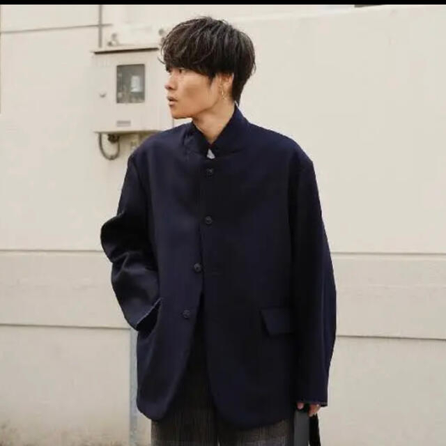 URU tokyo 19AW wool over jacket 2 navy