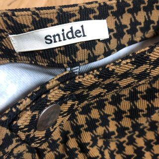 スナイデル(SNIDEL)のスナイデル！snidelパンツ！レギパン！千鳥格子ブラウン(レギンス/スパッツ)