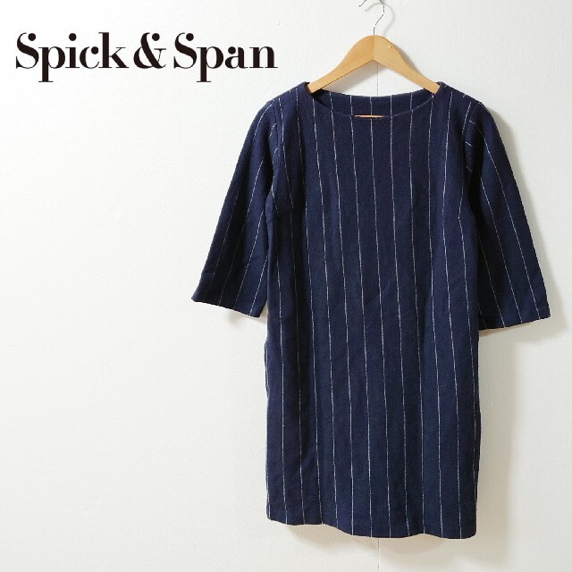 Spick & Span(スピックアンドスパン)のSpick＆Span スピックアンドスパン ストライプワンピース レディースのワンピース(ひざ丈ワンピース)の商品写真