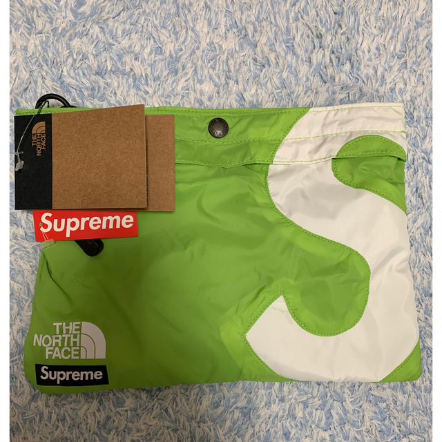 Supreme ノースフェイス S Logo Shoulder Bag Lime