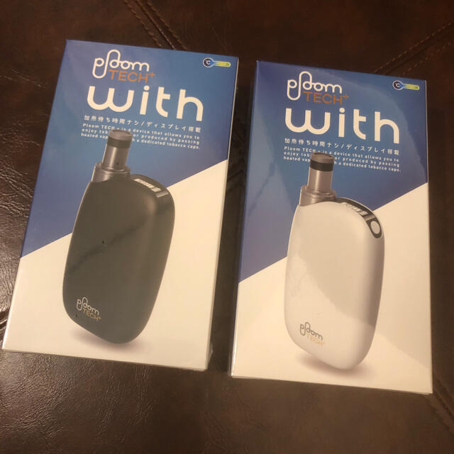 Ploom TECH+ withプルームテックプラスウィズ 2個セット黒1 白