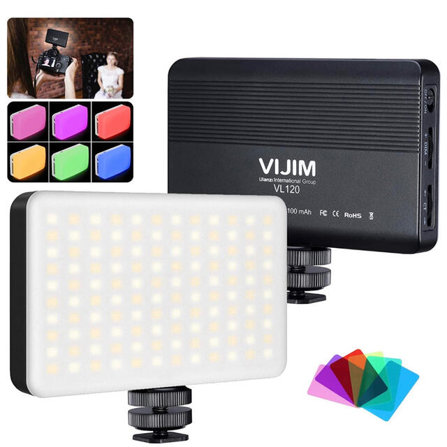 Ulanzi VL120 LEDビデオライト 撮影ライト小型  スマホ/家電/カメラのカメラ(その他)の商品写真