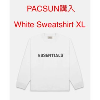 フィアオブゴッド(FEAR OF GOD)のEssentials White Crew Neck Sweatshirt(スウェット)