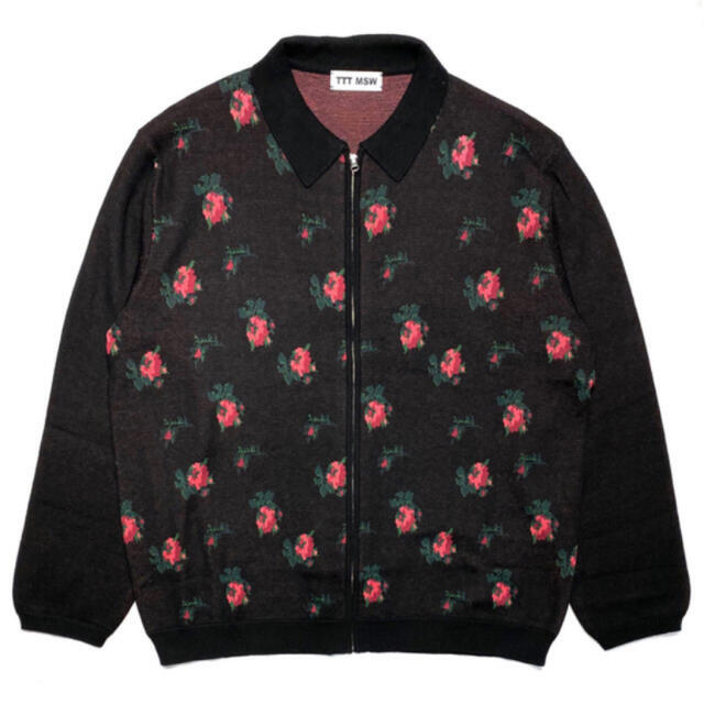 ニット/セーターTTT MSW 20AW flower knit polo (Brack)