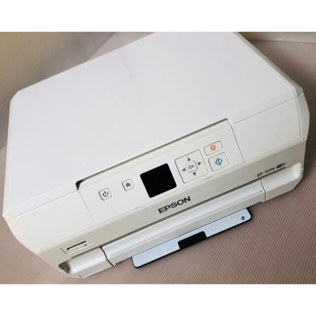 EPSON(エプソン)の【オマケ多数】プリンター インクジェット複合機  EP-707A スマホ/家電/カメラのPC/タブレット(PC周辺機器)の商品写真