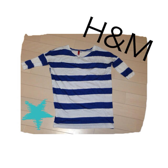 H&M(エイチアンドエム)のボーダートップス レディースのトップス(Tシャツ(長袖/七分))の商品写真