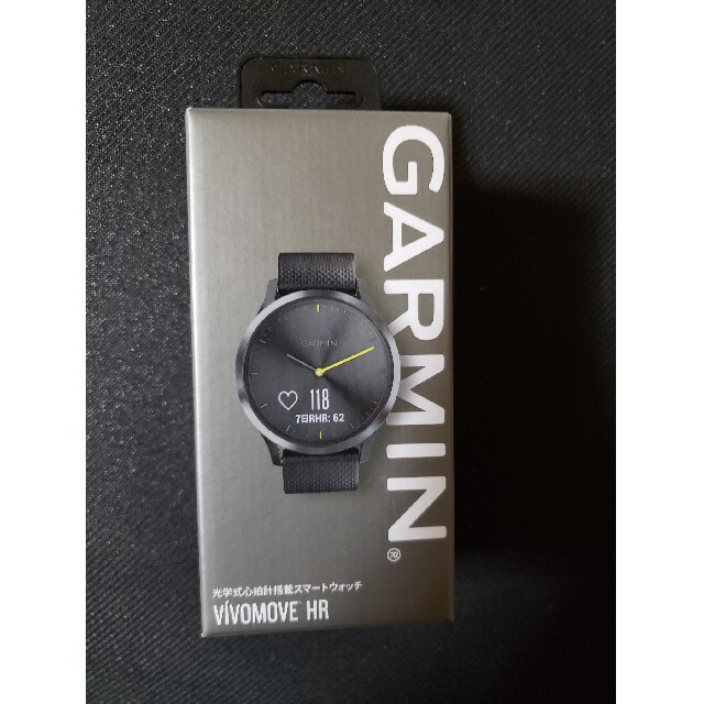 GARMIN(ガーミン)のGARMIN vívomove HR Sport Black スポーツ/アウトドアのトレーニング/エクササイズ(トレーニング用品)の商品写真