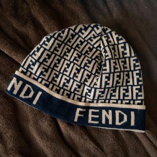 フェンディ(FENDI)の【FENDI】 フェンディ　ニット帽　帽子(ニット帽/ビーニー)