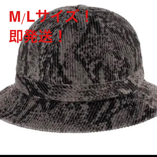 Supreme Snakeskin Corduroy Bell Hat 黒色メンズ