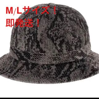 シュプリーム(Supreme)のSupreme Snakeskin Corduroy Bell Hat 黒色(ハット)