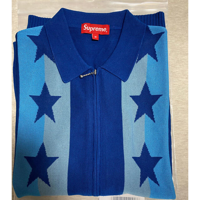 Supreme(シュプリーム)の★Supreme Stars zip up sweater polo Mサイズ メンズのトップス(ニット/セーター)の商品写真