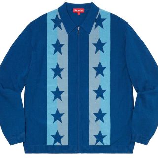 シュプリーム(Supreme)の★Supreme Stars zip up sweater polo Mサイズ(ニット/セーター)