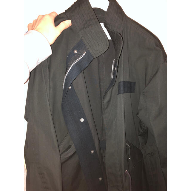 sacai(サカイ)の12月限定！sacai cotton mods coat black 2 メンズのジャケット/アウター(モッズコート)の商品写真