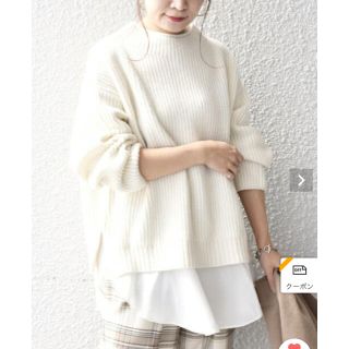 シップスフォーウィメン(SHIPS for women)の【WEB限定】ヘムセパレートアゼニット　新品未使用　紙タグつき(ニット/セーター)