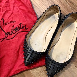 ルブタン(Christian Louboutin) スタッズ バレエシューズ(レディース