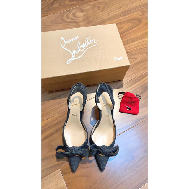 期間限定値下げ！美品！louboutin ♡ルブタンリボンパンプス♡