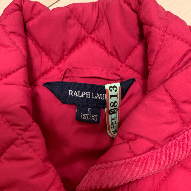 Ralph Lauren(ラルフローレン)のラルフローレン　キルティング　ジャケット　ピンク　120 キッズ/ベビー/マタニティのキッズ服女の子用(90cm~)(ジャケット/上着)の商品写真