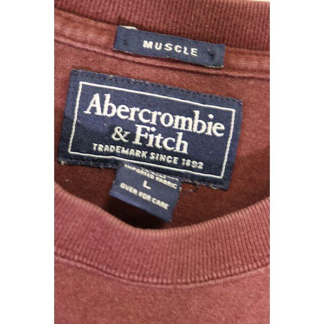 Abercrombie&Fitch(アバクロンビーアンドフィッチ)の匿名即日発可アバクロンビー&フィッチBUCK'SロングTシャツ/ブラウン一点物L メンズのトップス(Tシャツ/カットソー(七分/長袖))の商品写真