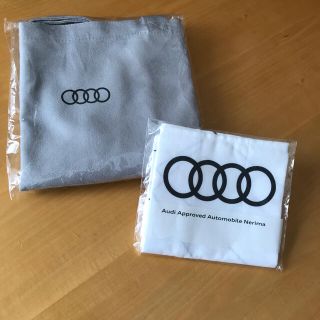 アウディ(AUDI)のアウディ AUDI トートバッグ&手ぬぐい　新品未使用(車外アクセサリ)